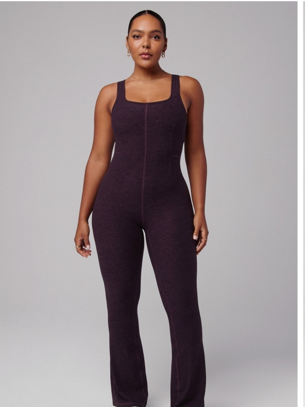 Fabletics- HeatherFlex Kick Flare Jumpsuit